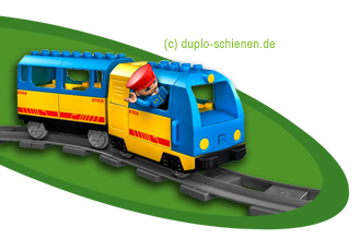 Lego Duplo Eisenbahn Güterwaggon Schwarz grün 