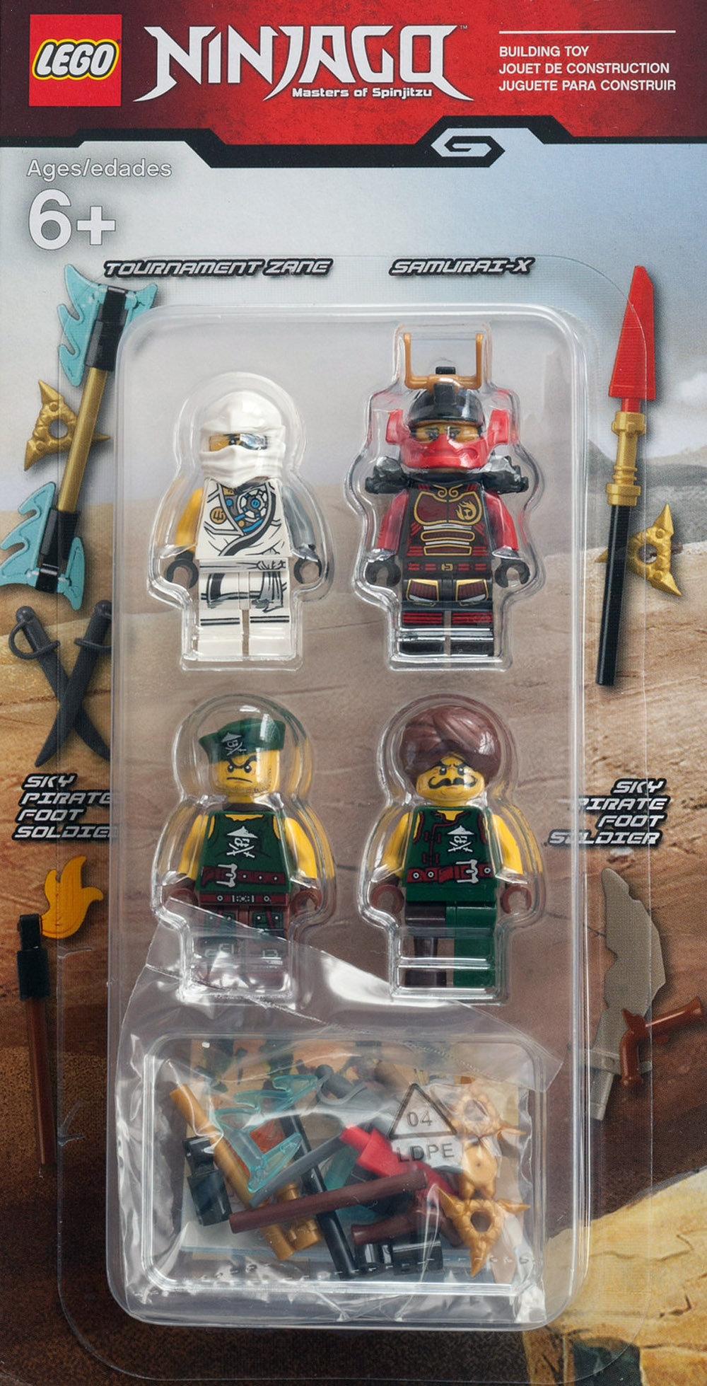LEGO® Ninjago® 853544 - Ninjago Armee-Bauset mit Turnier Zane, Samurai-X und zwei Luftpiraten